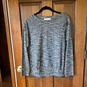 LOFT Women's Textured Knit Sweater - green